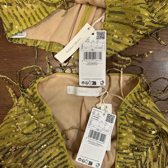 Mango Metallic Fringe Two-Piece Set - Picture 6 of 6